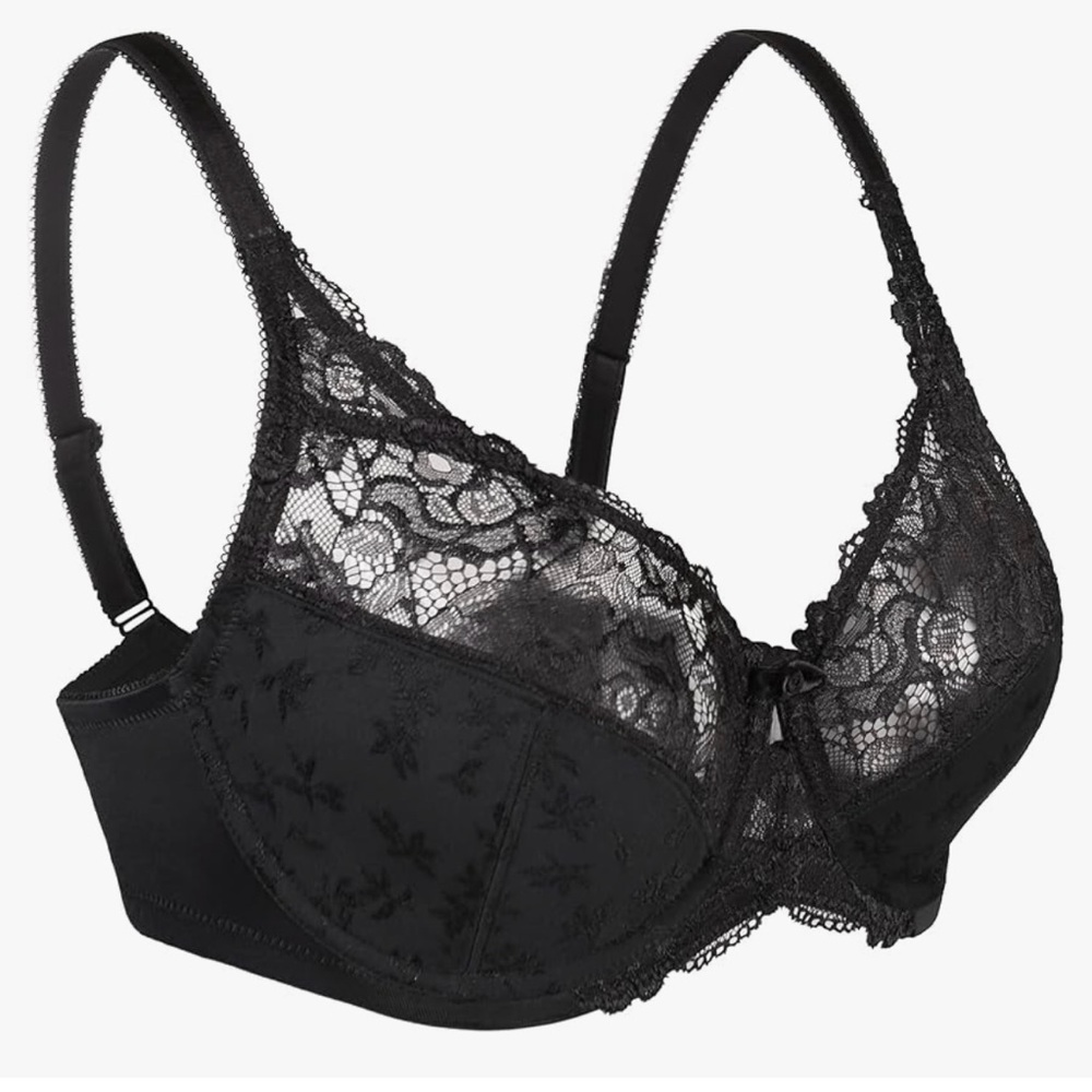 ⭐️3/$15 40C Sexy Lace Floral Full Coverage Unlined
Underwire Bra - Picture 2 of 13
